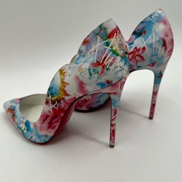 Christian Louboutin Hottie Walkie Walk A Mile In My Shoes Hot Chick Pump size 38 - Picture 15 of 16